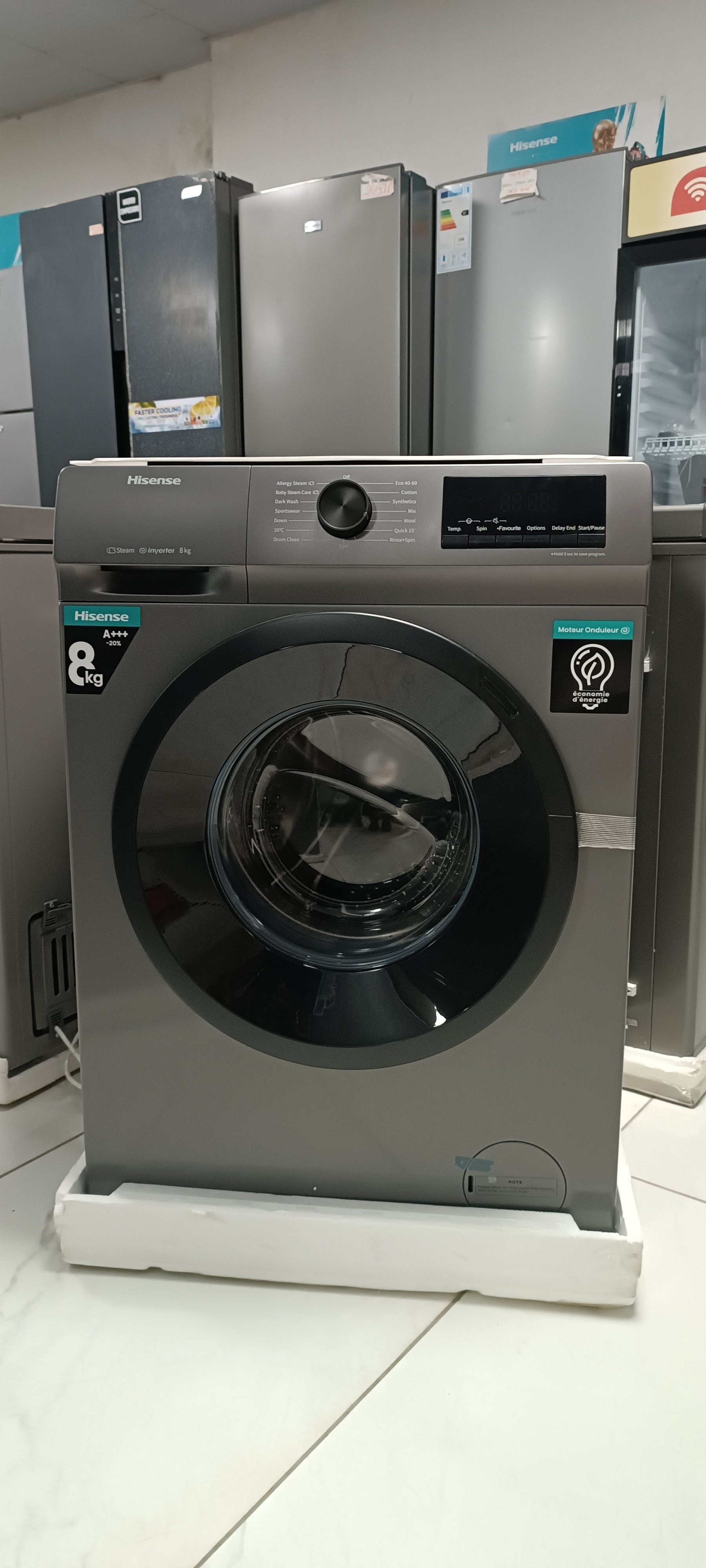 Machine à laver Hisense INVERTER 8kg A+++ – J2K Market