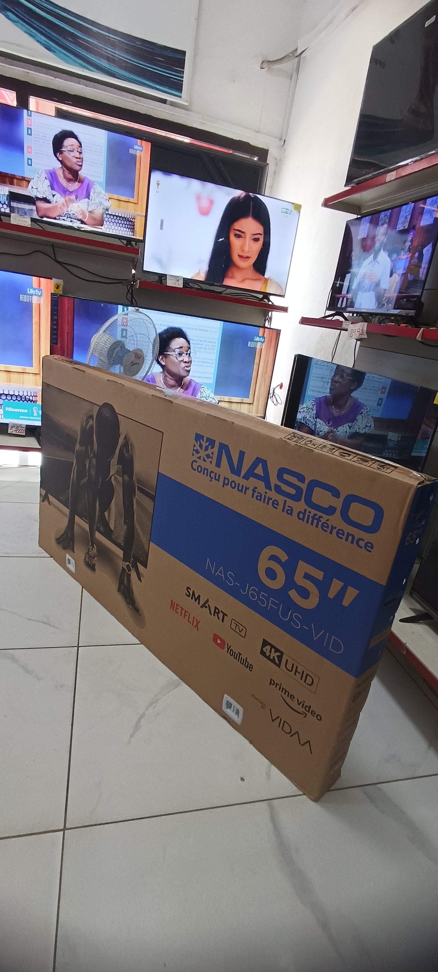 TÉLÉVISION NASCO SMART TV/ 65 POUCES/ UHD4K