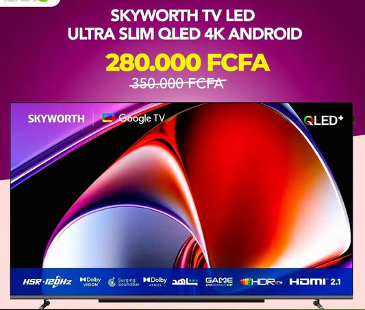 TÉLÉVISION ANDROID SKYWORTH QLED4K 55