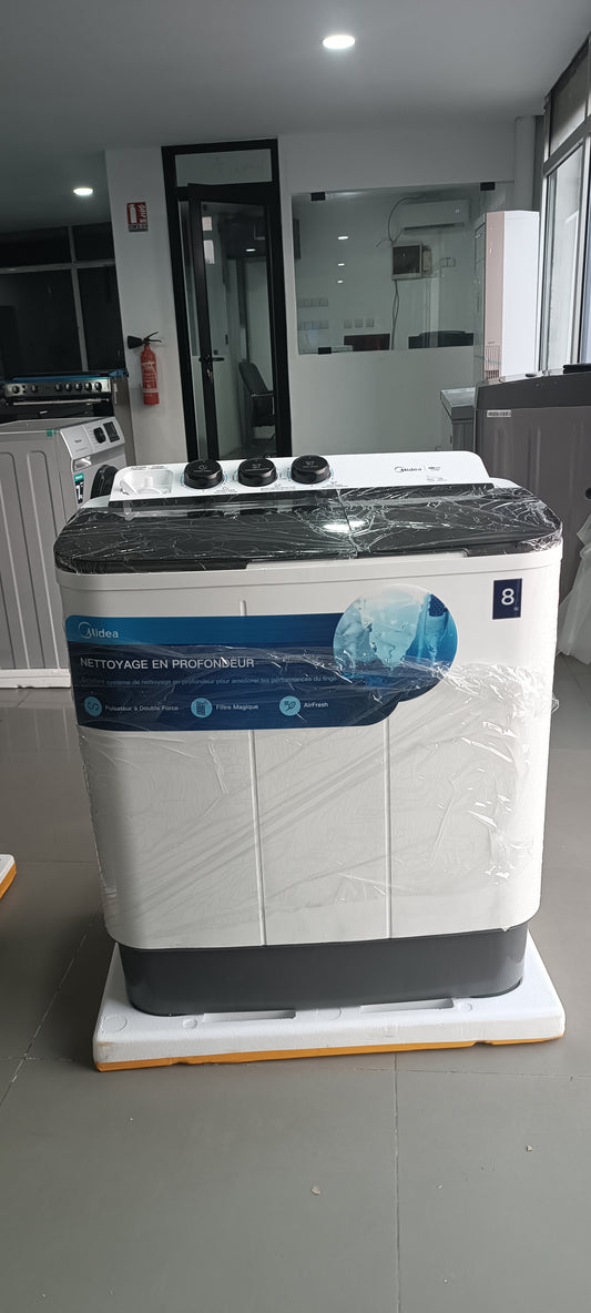 MACHINE À LAVER MIDEA 8KG SEMI AUTOMATIQUE