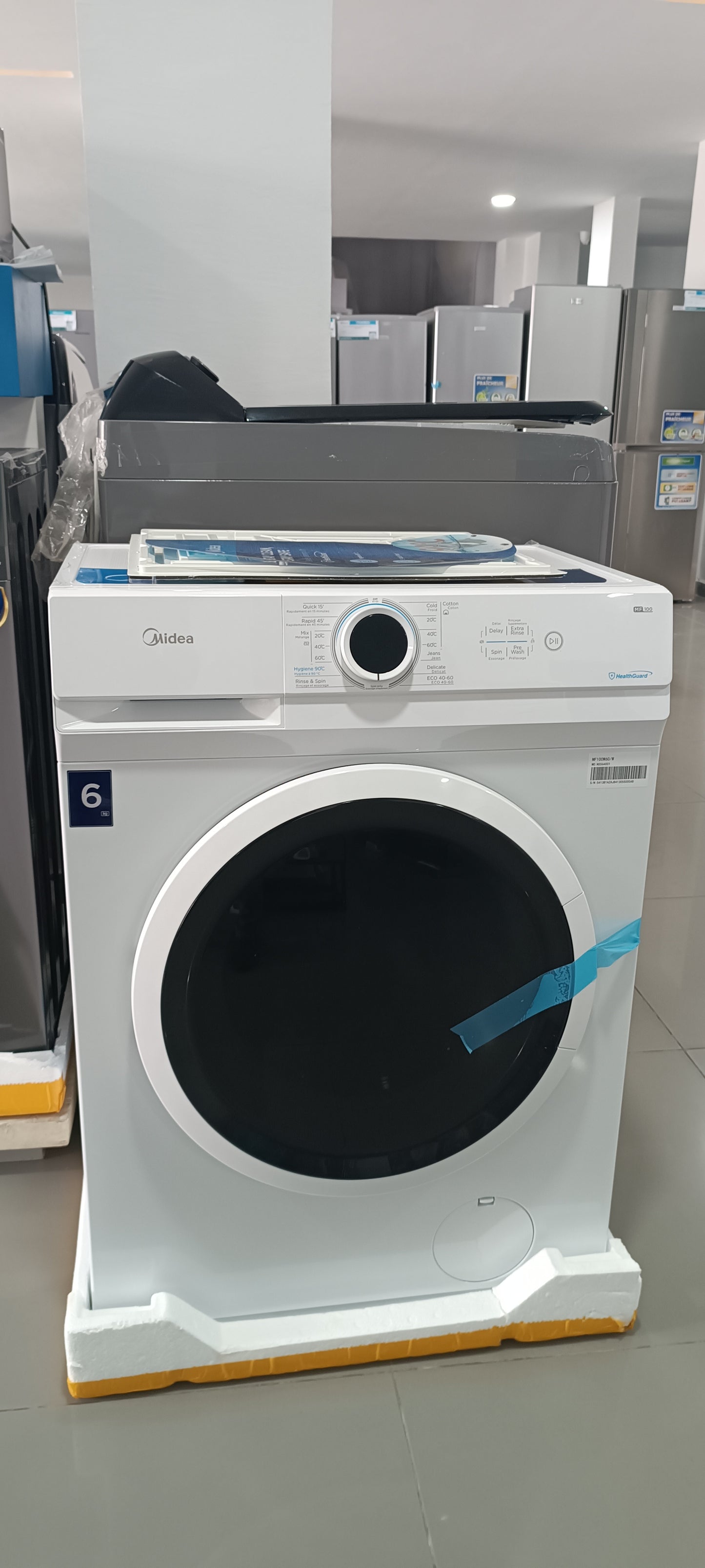 MACHINE À LAVER MIDEA 6KG BLANC/ AUTOMATIQUE