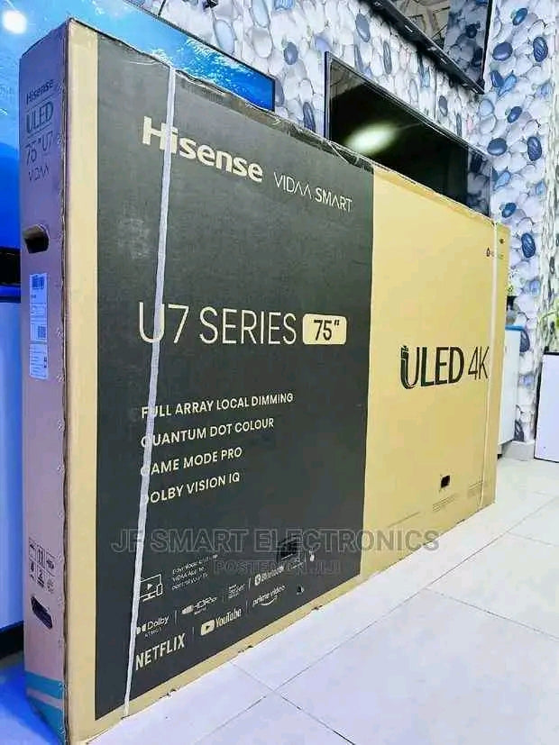 TÉLÉVISION CONNECTÉE HISENSE 75 POUCES U7