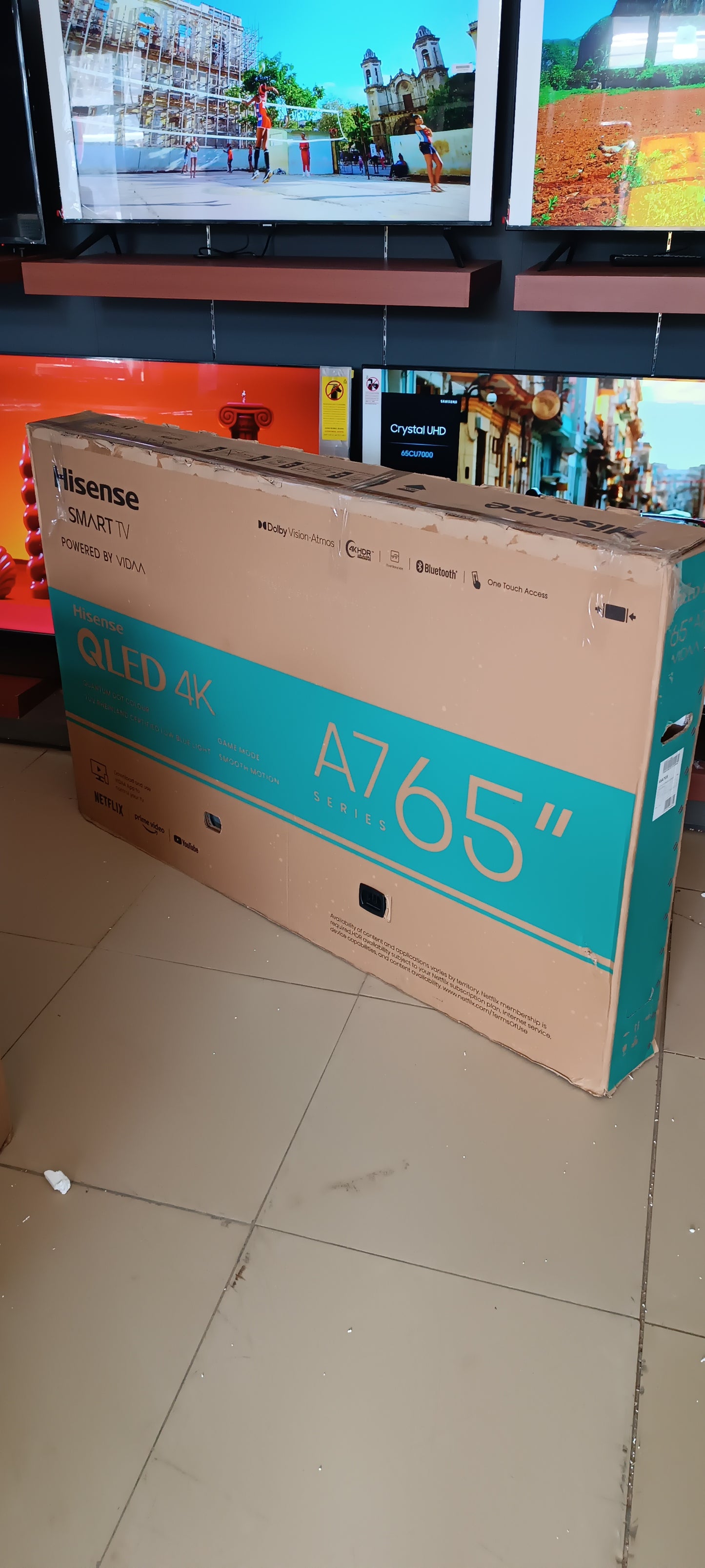 TÉLÉVISION CONNECTÉE HISENSE 65 POUCES UHD4K -A7 65"